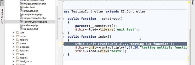 CodeIgniter Unit Testing