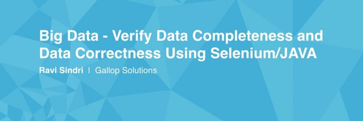 Verify Big Data with Selenium